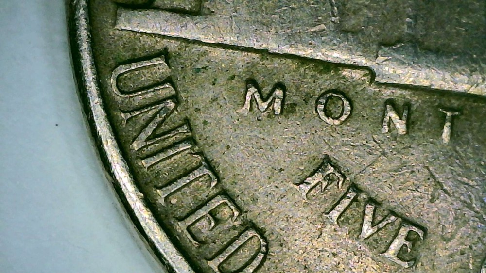 1954 D over S mint  mark Jefferson  Nickel errors