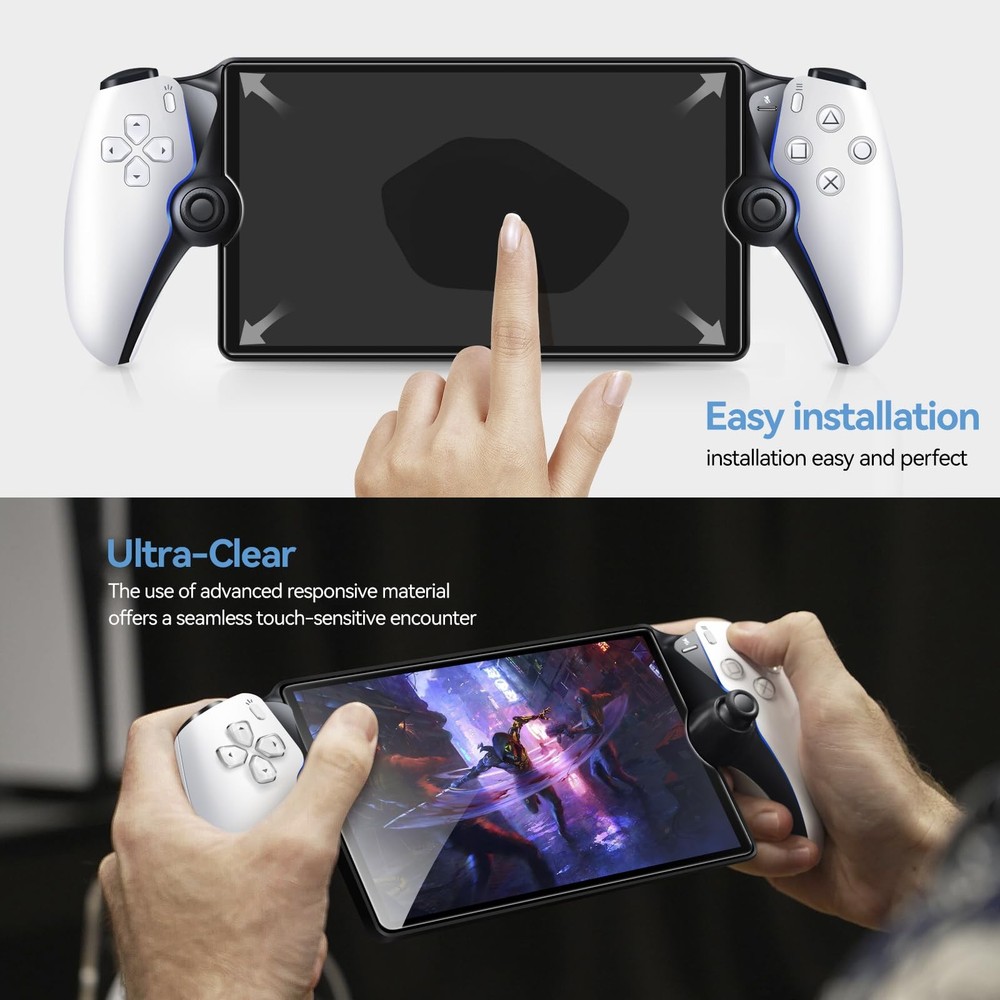 ivoler 2-Pack Screen Protector Tempered Glass for PlayStation Transparent