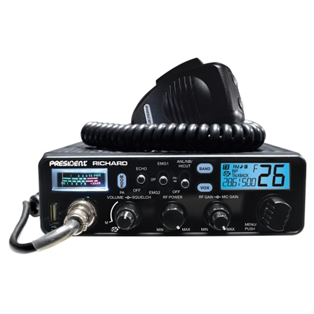President Electronics TXUS034 Model RICHARD Ham Transceiver CB Radio