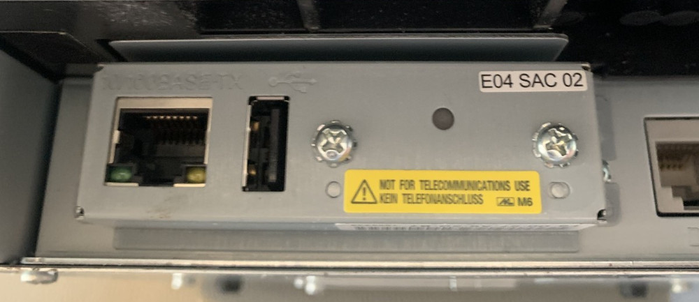 Epson TM-U220B M188B POS Receipt Printer Ethernet Network UB-E04 Tested No PS