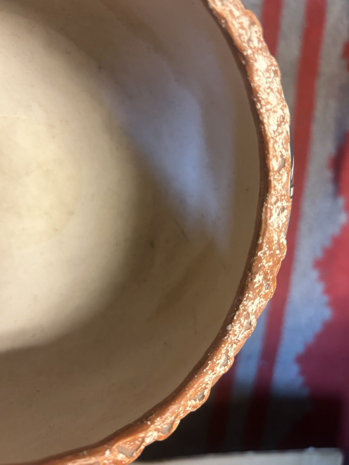 Beautiful Acoma Polychrome Pot W/ Ruffled Rim A. Pasquale Native American Potter