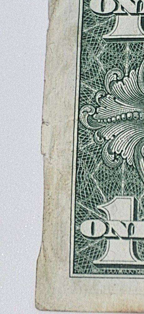 1957 A $1 Silver Certificate Blue Seal (Damaged)