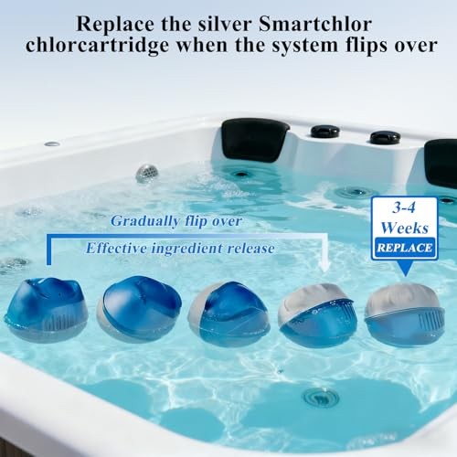 Hot Tub Cartridges Replacement for Frog @Ease Floating System, Self-Regulating