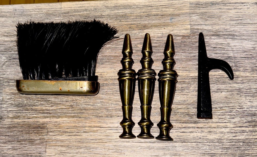 Vintage Second-Hand Four Piece Fireplace Tools