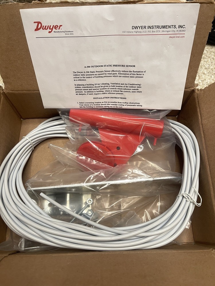 Trane SEN01279- Outdoor Static Pressure Sensor