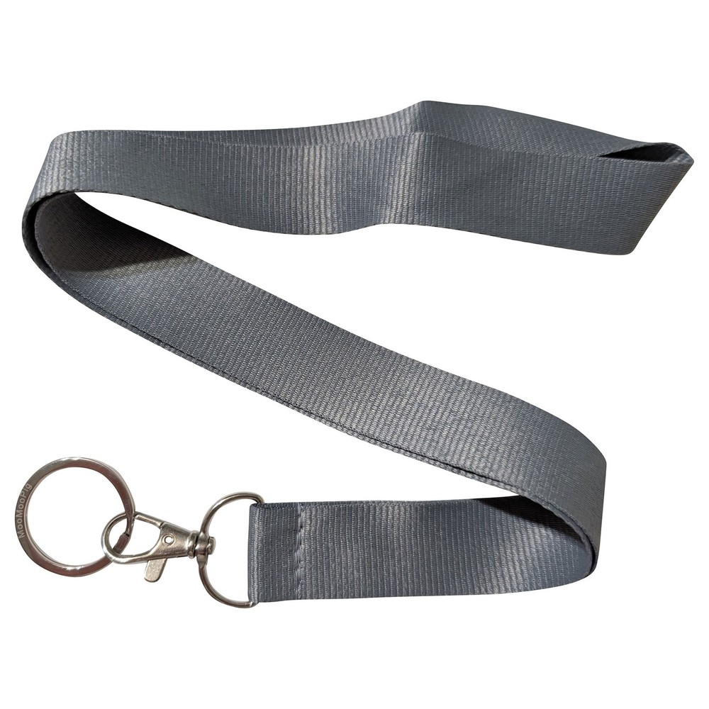 Blank Grey Keychain Lanyard