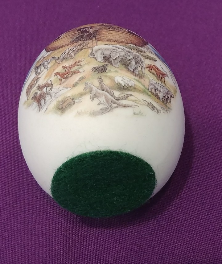 Noah's Arc Full Size Egg Ornamental Figurine Stone
