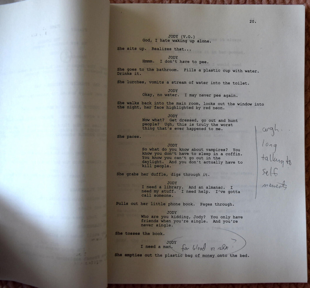 Bloodsucking Fiends " A Love Story " Original Script Screenplay