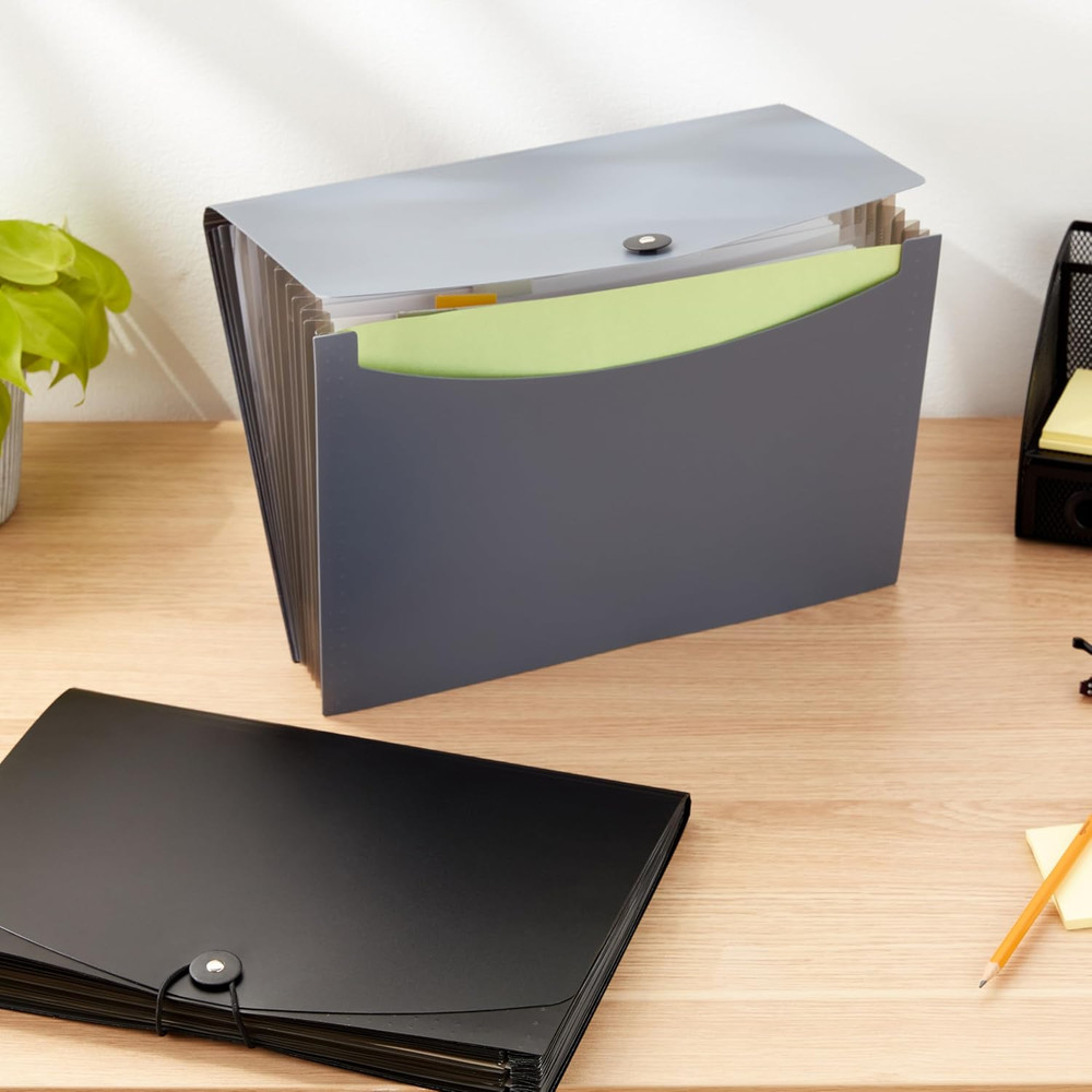 Expanding Organizer File Folder for Documents, Letter Size, 13 Pockets, Waterpro