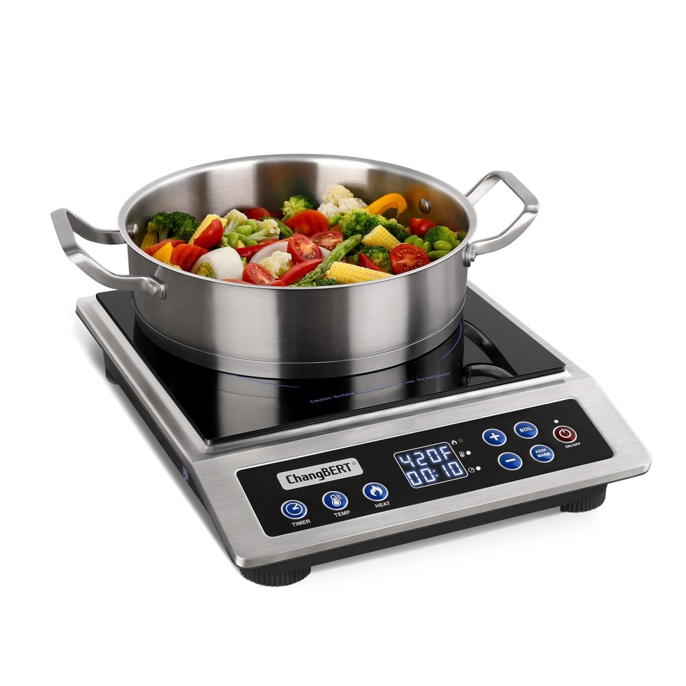 Portable Induction Cooktop Enhanced Version, One-Click Max Power 1800W Large ...