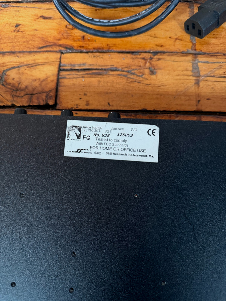 MOTU 828 MK1 Firewire Audio Interface Rack Mount with Cables Tested Working