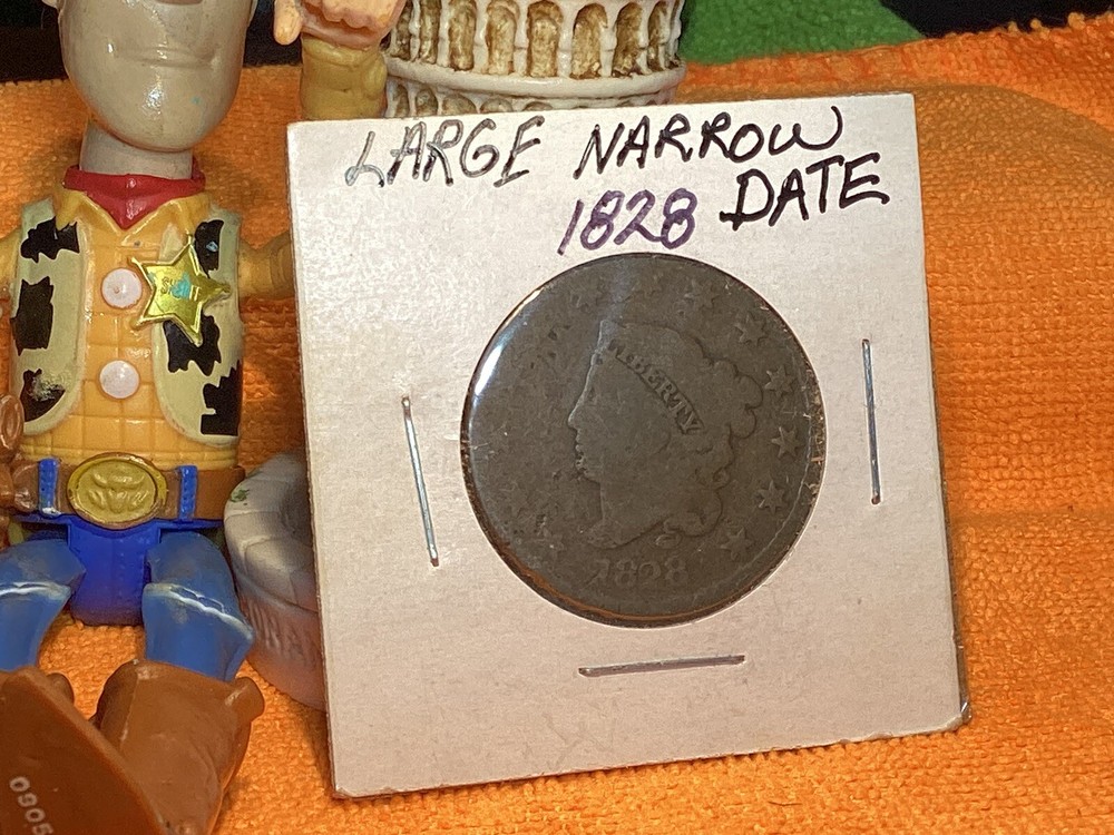 1828 MATRON HEAD LARGE CENT LARGE NARROW DATE