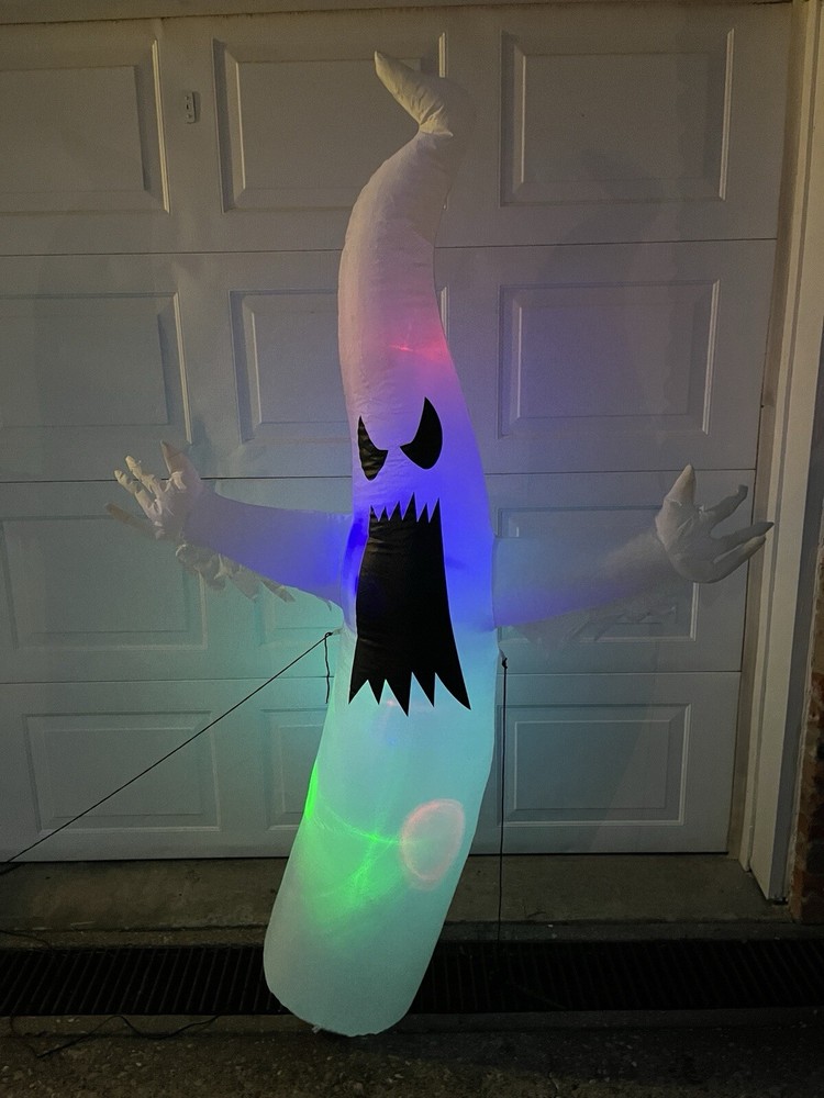 Two Airblown Halloween Ghost Inflatables