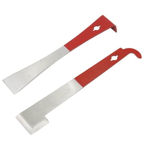 Bee Hive Scraper 2PCS Stainless Steel J Hook L Hook Beekeeping Tool