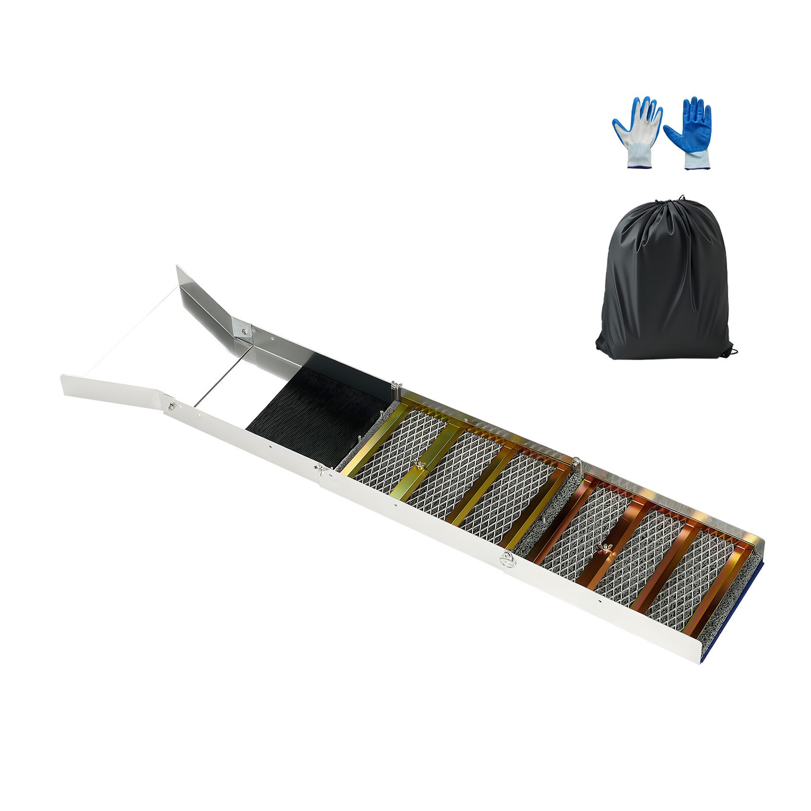 Uimoso 2-in-1 Highbanker Sluice Box 50-Inch Gold Mining Tool