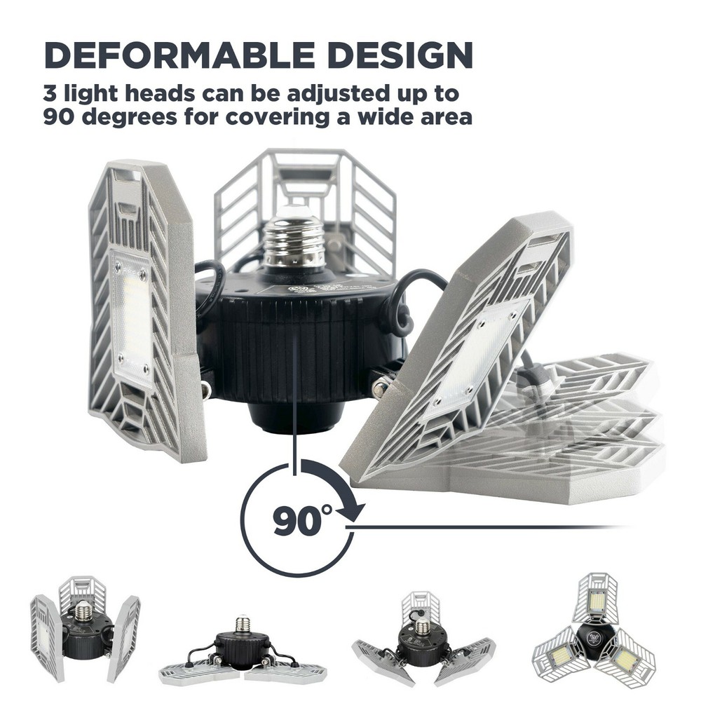 Three Led Garage Light- Adjustable light-Basement led Light Adonixx