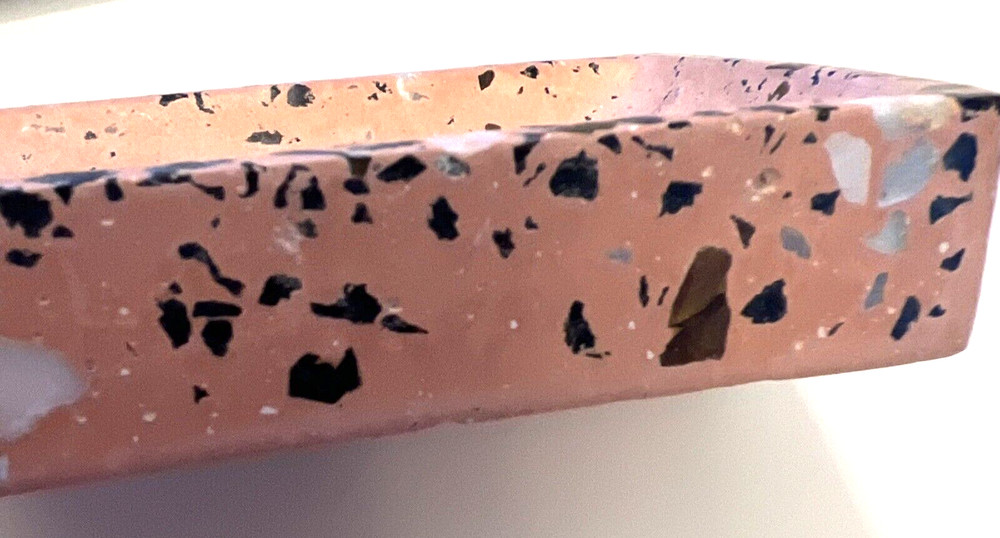 New Pink Terra 4.75” Soap Dish Heavy