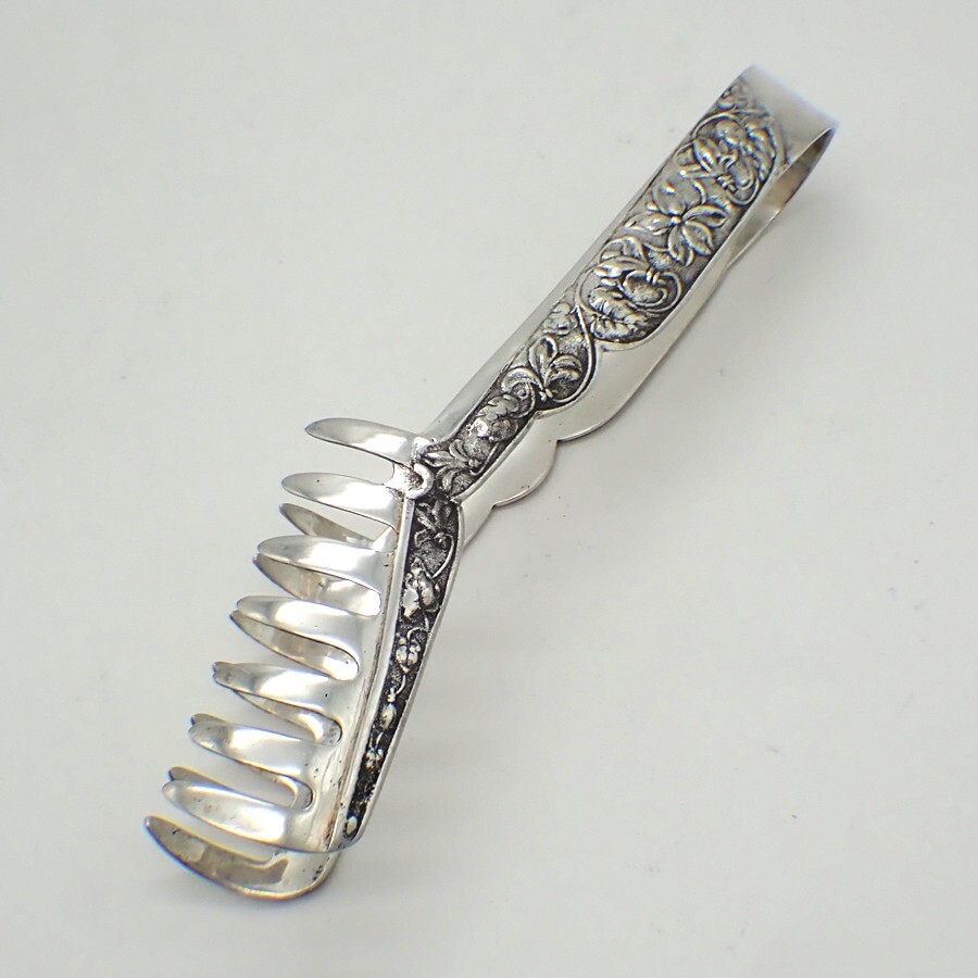 Pasta Server 800 Silver Floral Vine Decorations