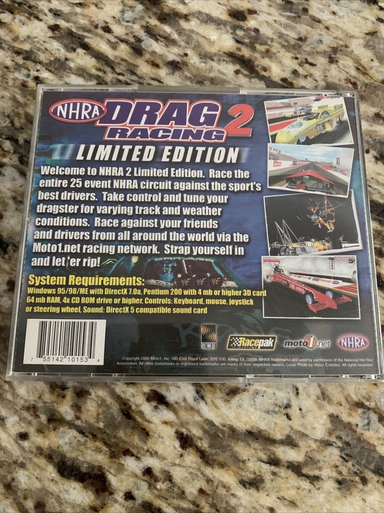 PC GAME NHRA DRAG RACING 2 LIMITED EDITION 2000