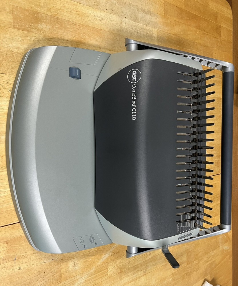 GBC CombBind C110 Binder  Punch Comb Machine Binding. With Accessories: $ drop