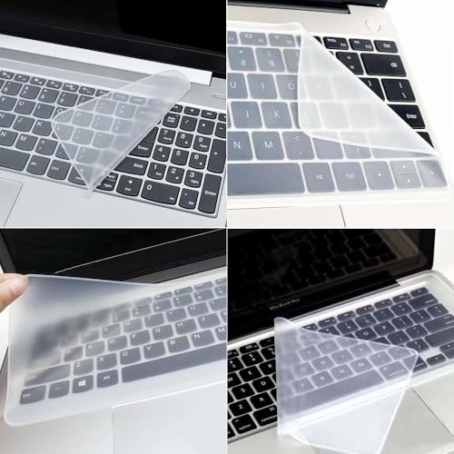 Ultra Thin Keyboard Cover Protector, Compatible For 13-14inch laptops Clear