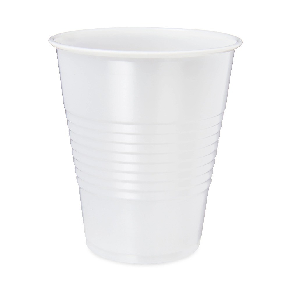 Disposable Plastic Cups Clear 5 oz 100 Count All Purpose Party Drinking Cups