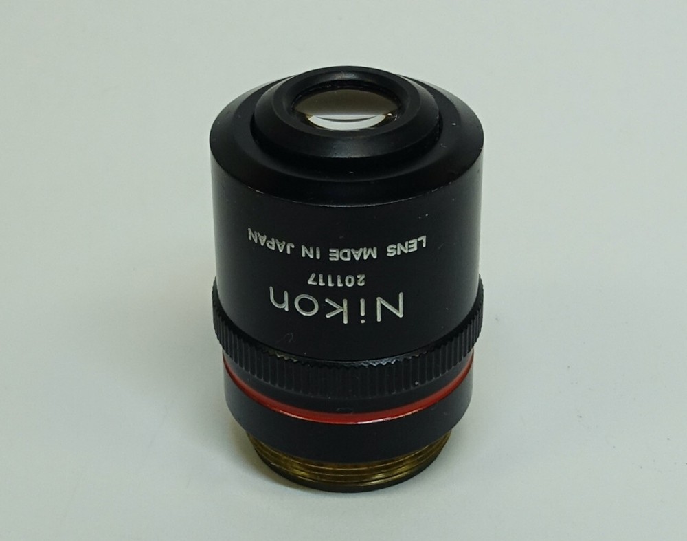 Nikon Plan 4X/0.1 160/- Microscope Objective; great condition