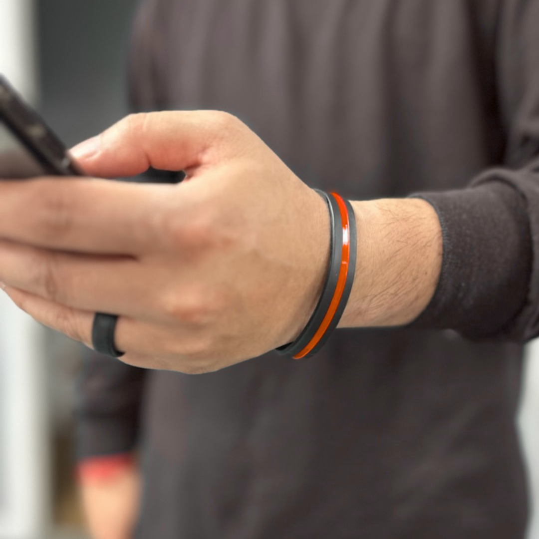 Thin Red Line Fundraising Silicone Wristbands 10 Pack