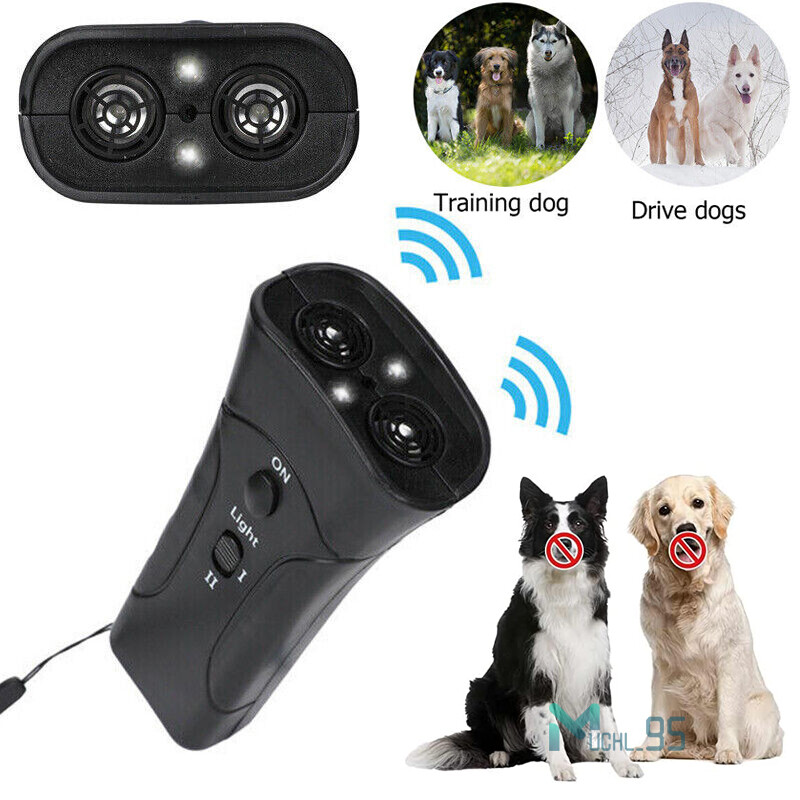 LED Ultrasonic Anti Bark Control Stop Barking Pet Dog Training Repeller Device