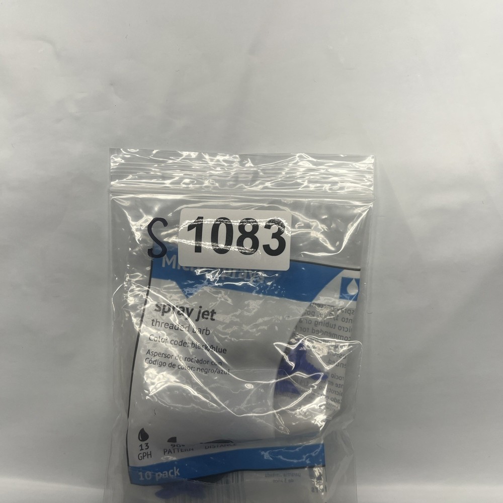 DIG 110B 90 Degree Drip Spray Jet (10 Pack), Black/Blue