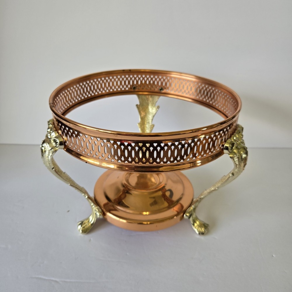 VTG Leonard TOWLE Silver Company Food Warmer Copper Brass Plated NO LINER DISH
