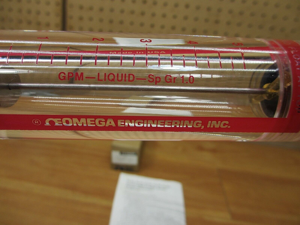 Omega FL-73E *NEW* Flow Meter 5GPM