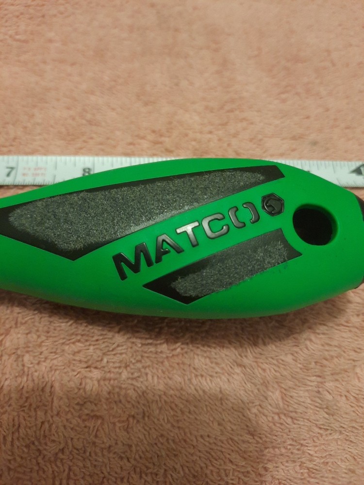 Matco Tools Slotted Screwdriver Green New