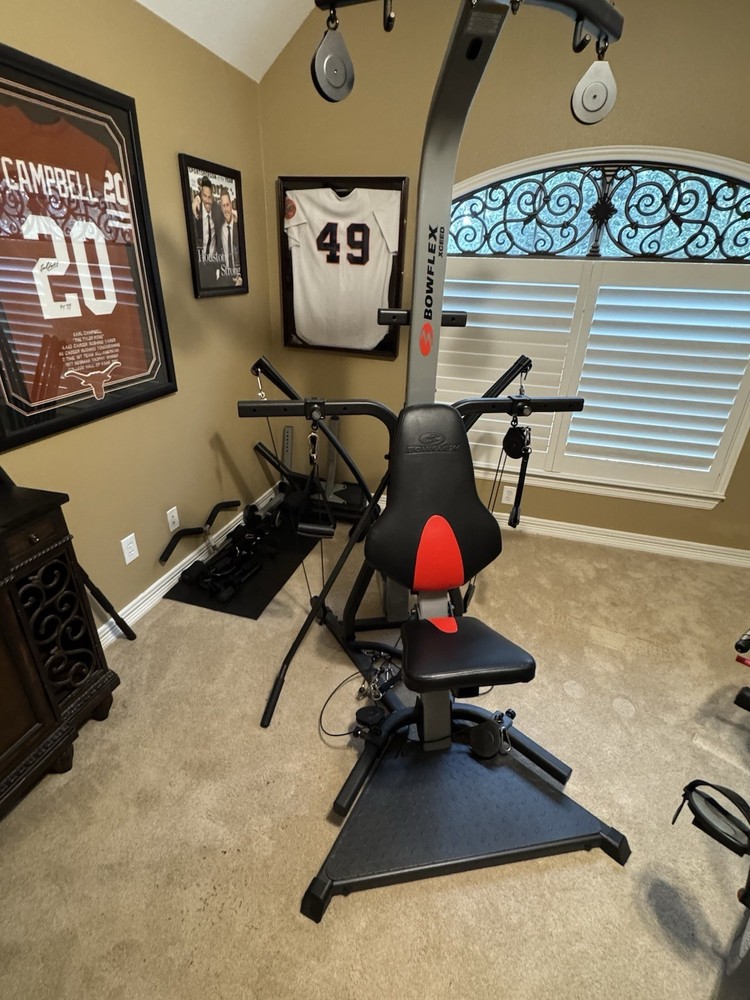 Bowflex Xceed Adjustable Ergonomic Home Gym Black/Red Bench Press Rowing