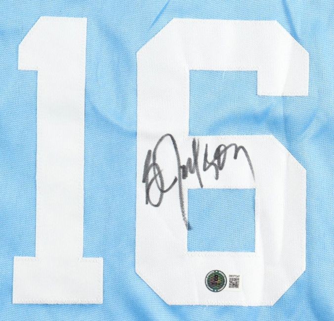 Bo Jackson Kansas City Signed Light Blue Baseball Jersey BAS