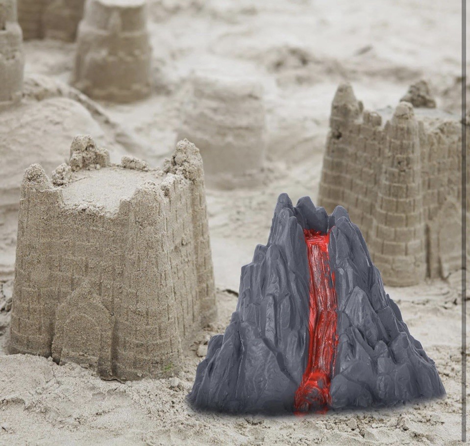 10PCS Simulation Volcano Toy Model Artificial Science Landscape Adornment