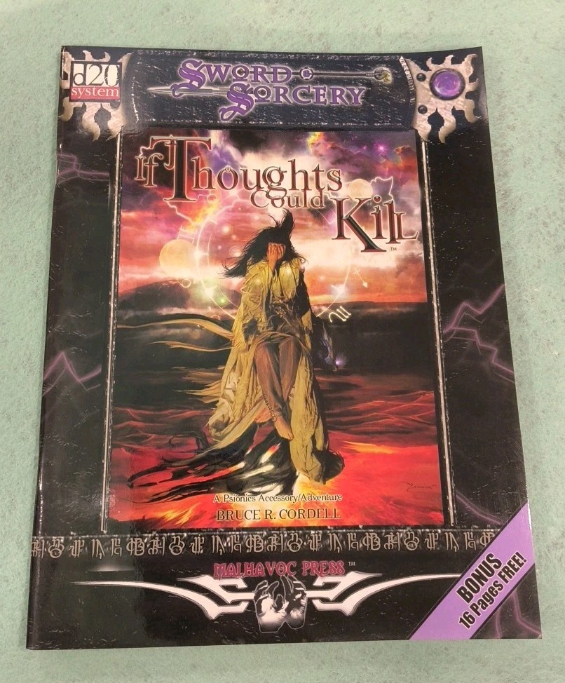 Sword & Sorcery If Thoughts Could Kill A Psionics Accessory/Adventure