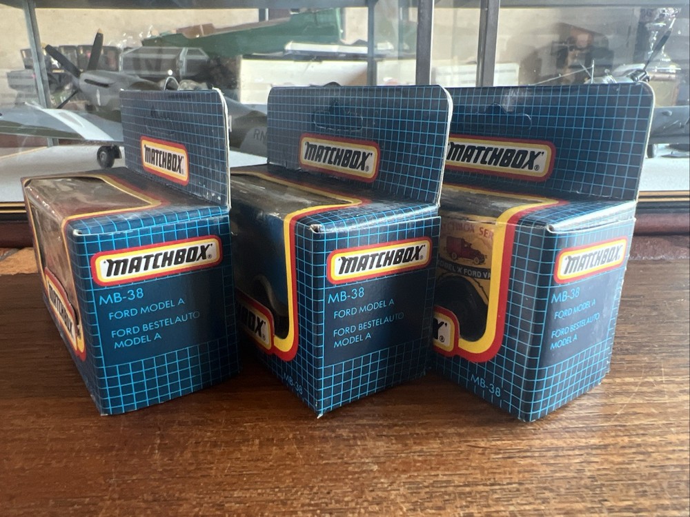 Matchbox MB38 Ford Model A - 3x Model Bundle. BNIB