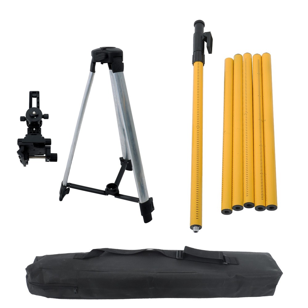 Max 4.2M/13.8FT Height Laser Level Pole Mount Telescopic Pole w/ 1/4'' Thread