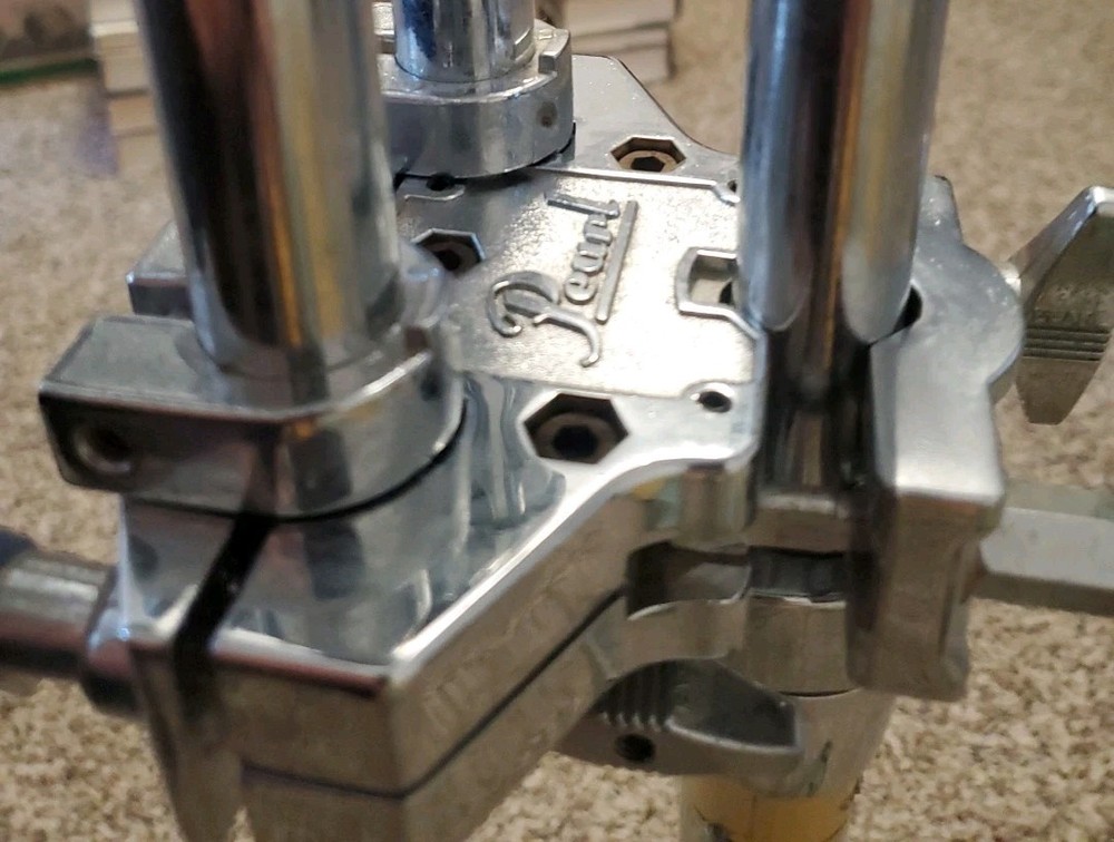 Pearl Double Tom Stand Vintage 90s Excellent