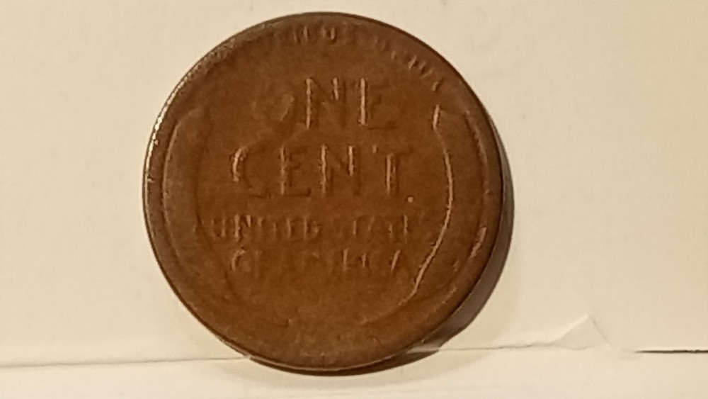 1923 S Lincoln Cent Wheat Cent Error Lamination