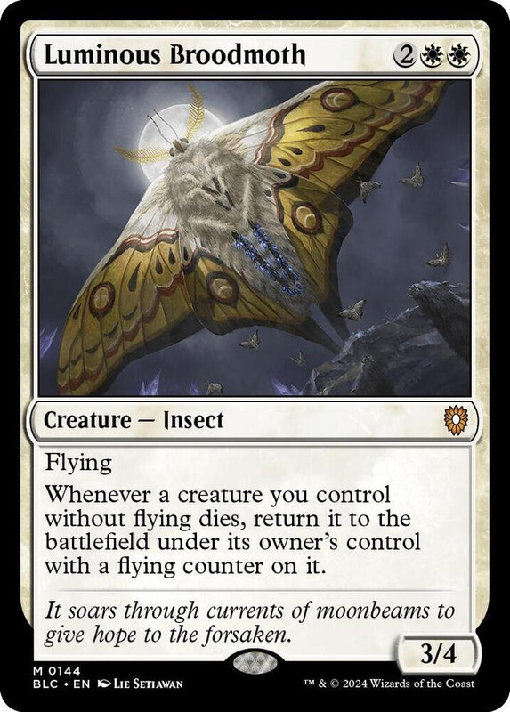 Luminous Broodmoth MTG BLC 0144 Mythic NM