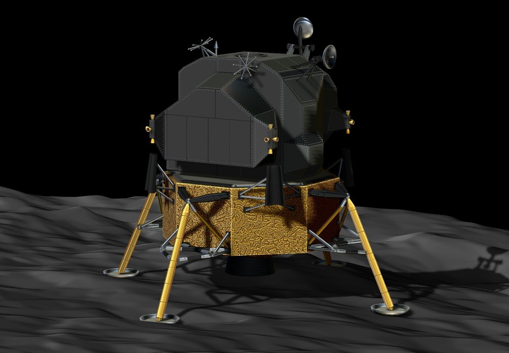 Lunar Module Apollo 11 - STL-OBJ FILES FOR 3D printers
