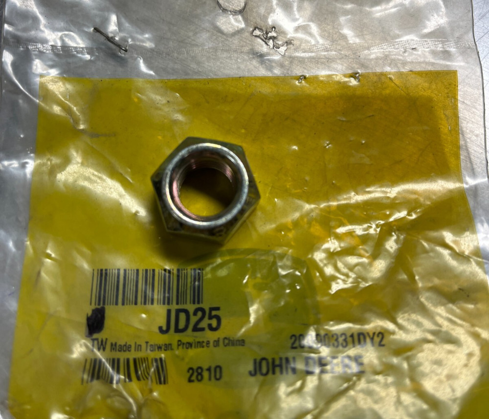 JD25   GENUINE  OEM  John Deere    NUT