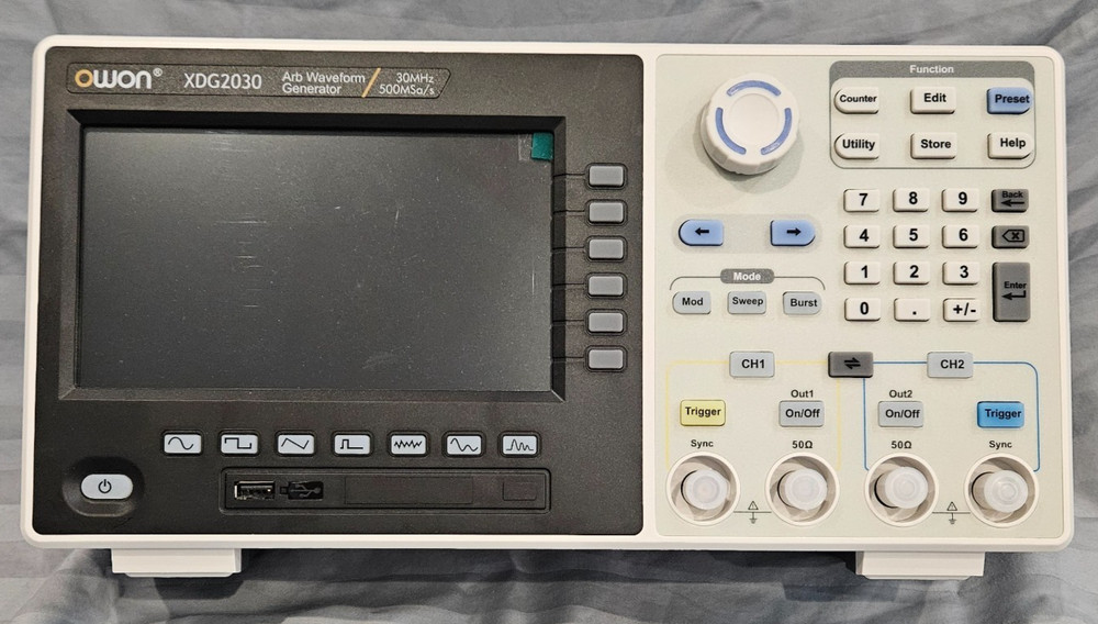 OWON Arbitrary Waveform/Function Generator XDG2030 2 Channels 30MHz