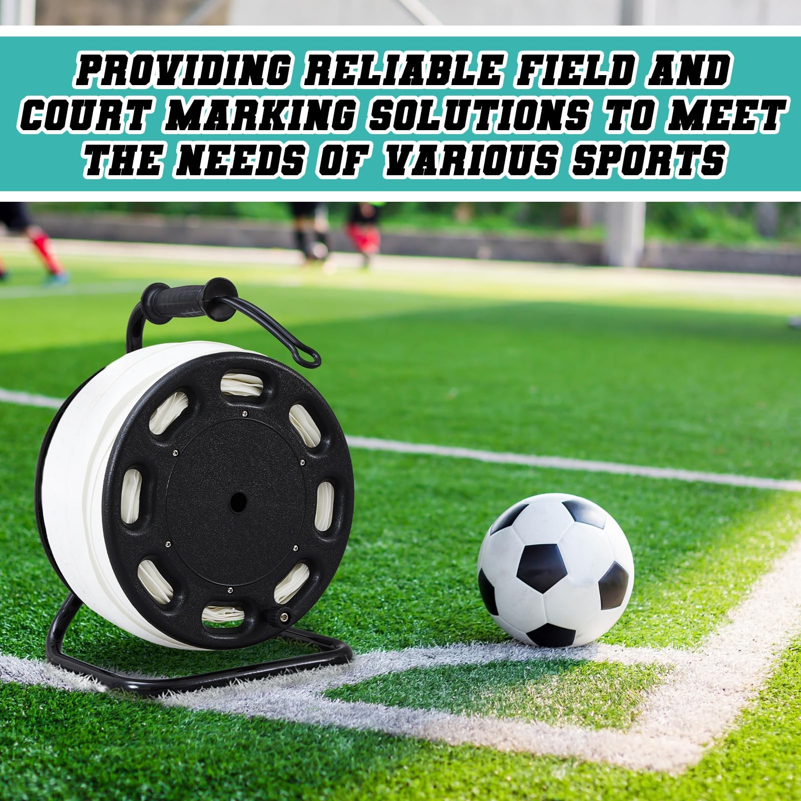 328 ft Field Marking Tape Kit Stretchable Portable Durable Pitch Marking Tape...