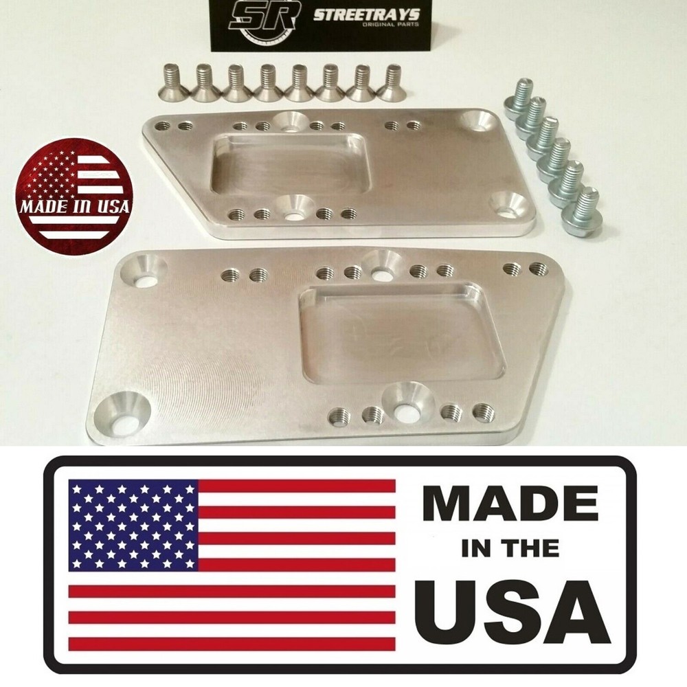 SR Billet Engine Swap Bracket SBC LS Conversion Motor Mount Adjustable Plate LS1