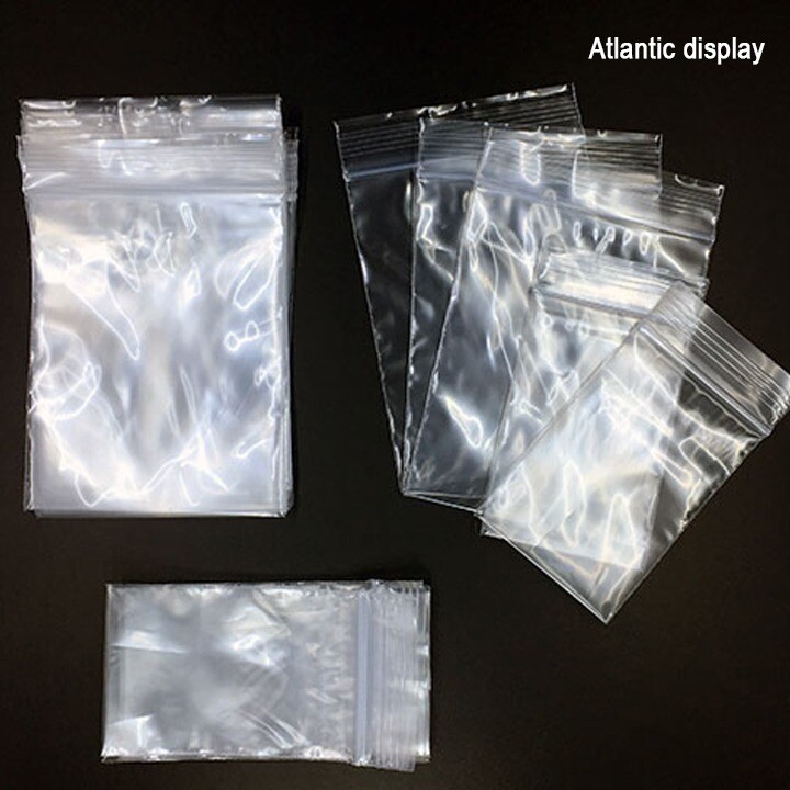 Clear Zip Seal Plastic Bags Jewelry Zipper Top Lock Reclosable Baggies 2ML