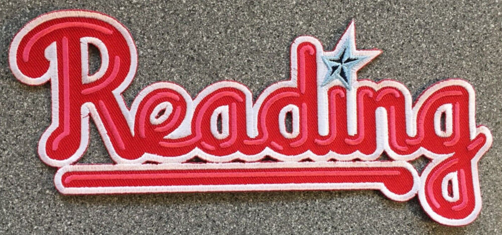 2008-12 READING PHILLIES EASTERN MINOR LEAGUE BASEBALL 7.5" SCRIPT TEAM PATCH