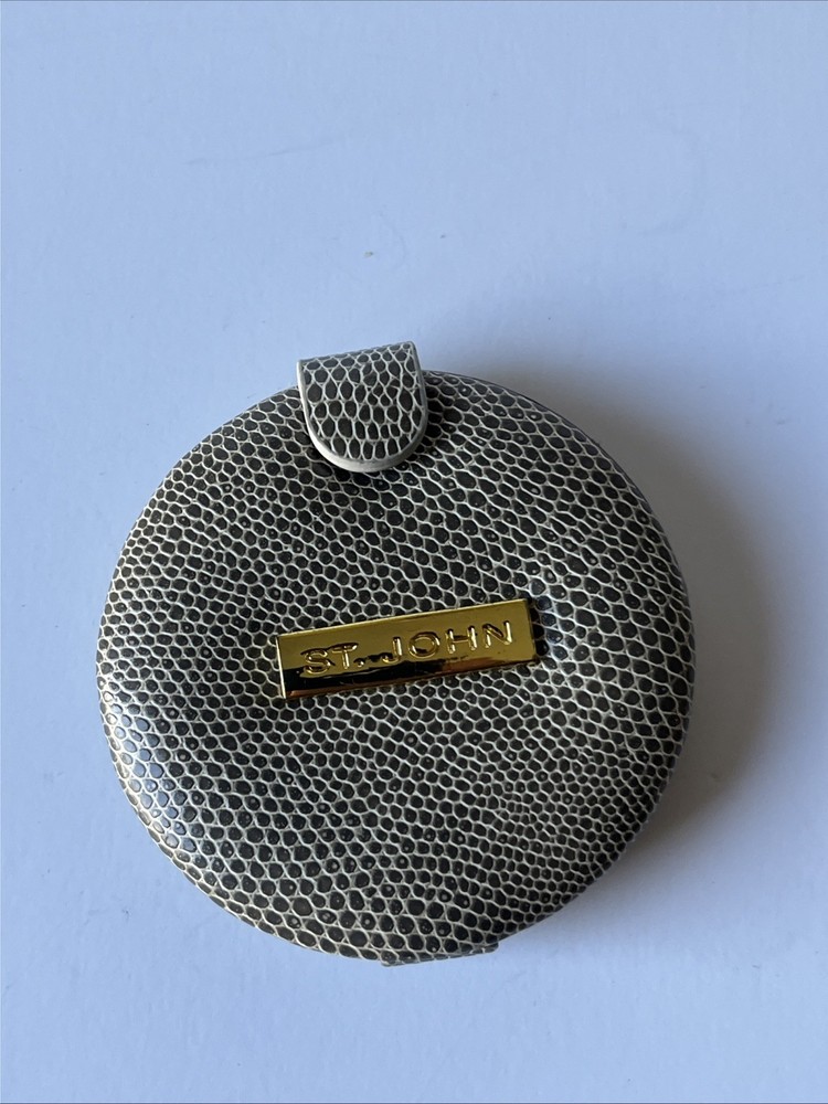 St.John Circular Pocket Mirrior Snakeskin